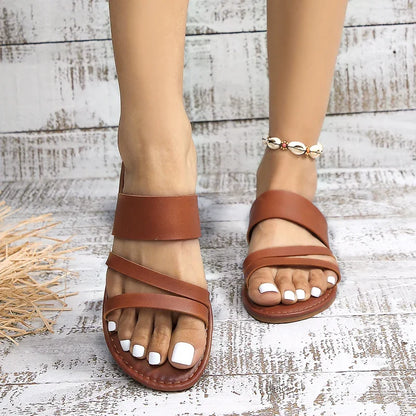Bernadette | Sandales Plates Casual et Confortables