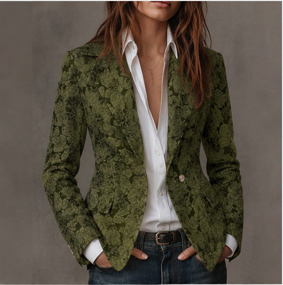 Estelle | Blazer Ajusté à Motifs