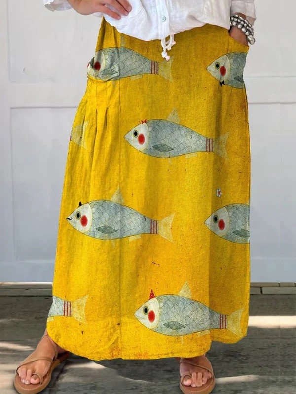 Clotilde | Jupe Légère à Motifs