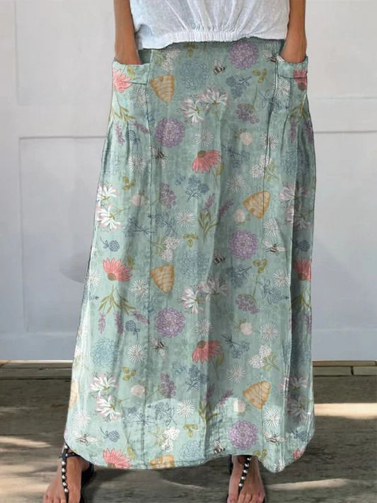 Gisèle | Jupe Légère à Motifs