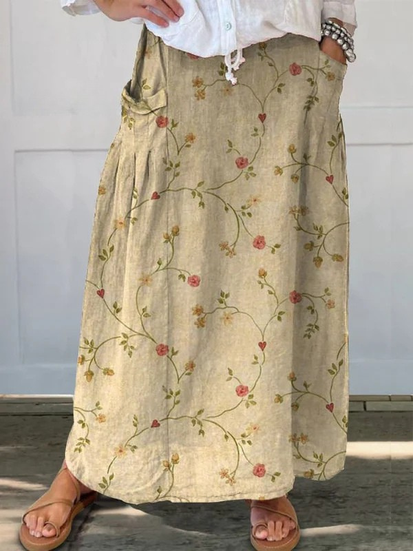 Anne | Jupe Légère à Motifs
