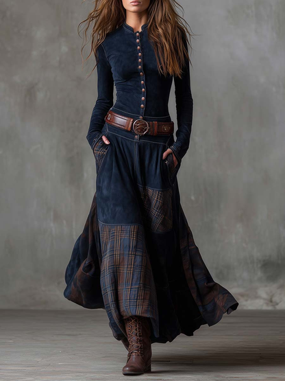 Élise | Robe Maxi avec Ceinture