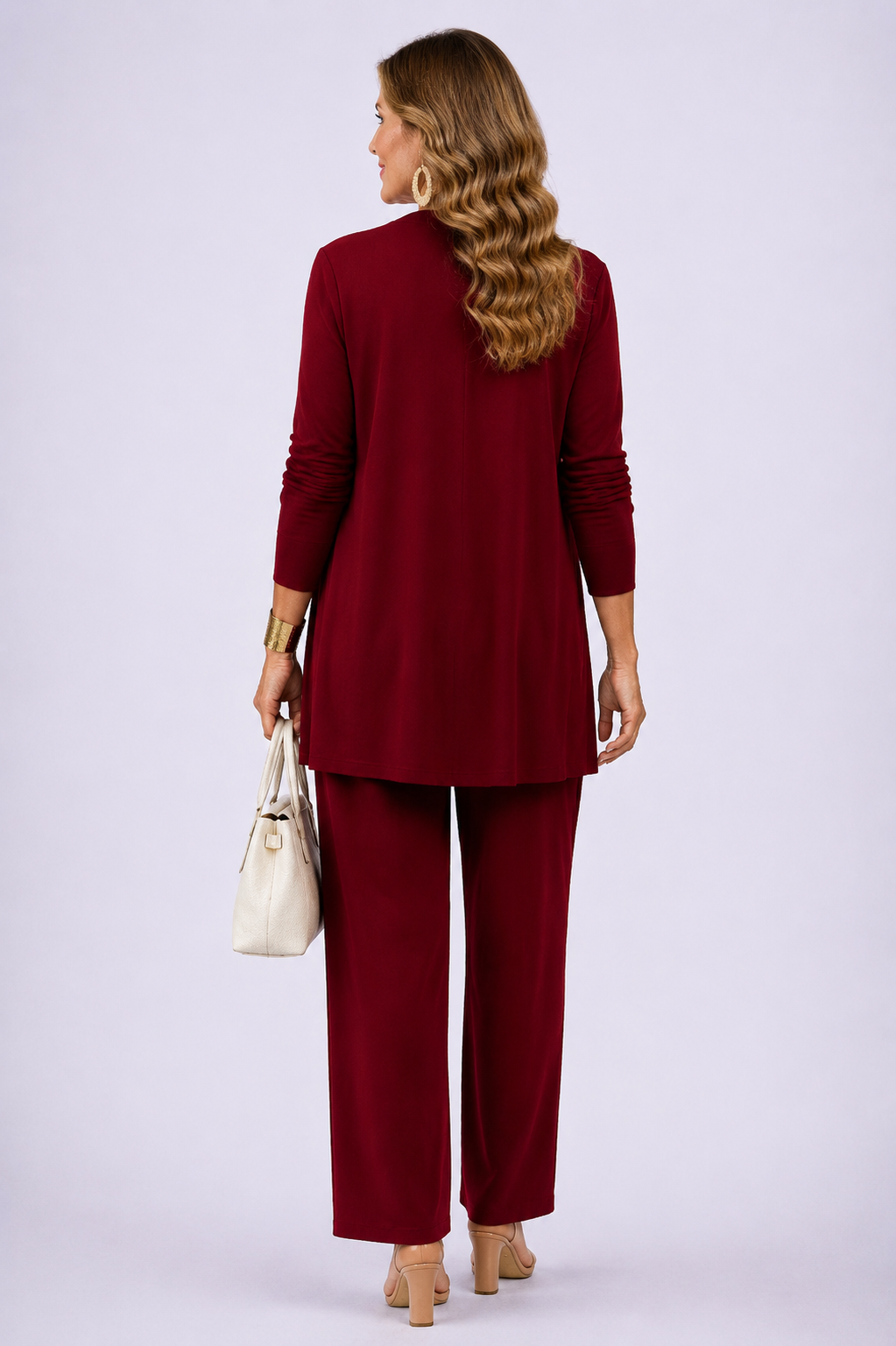 Donatella | Ensemble 3 pièces blanc et rouge
