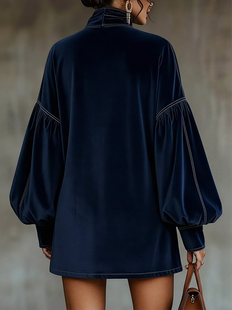 Agata | Robe courte nuit royale