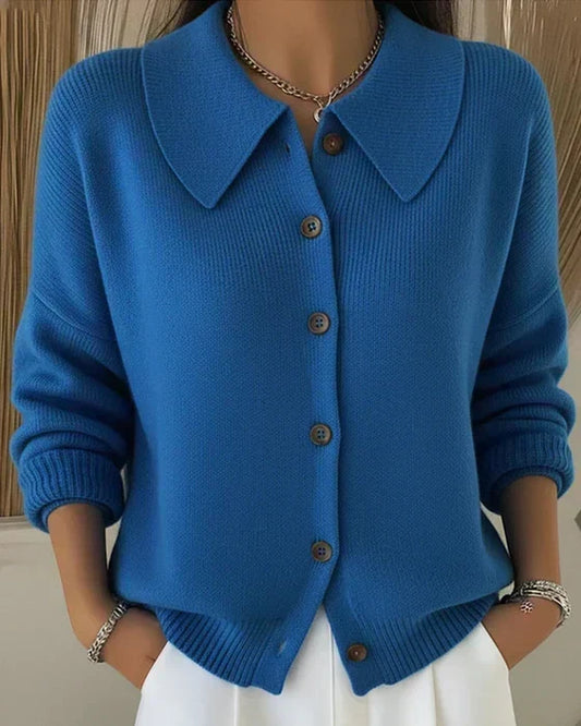 Véra | Cardigan à Col Boutonné