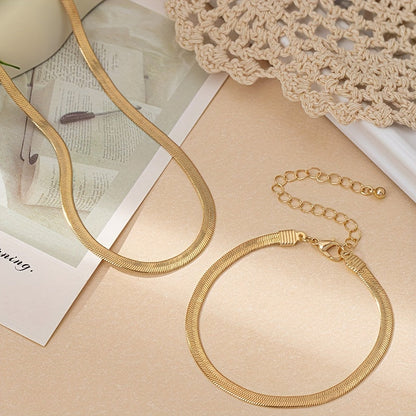 Séraphine | Set Collier Chaîne Serpent Vintage