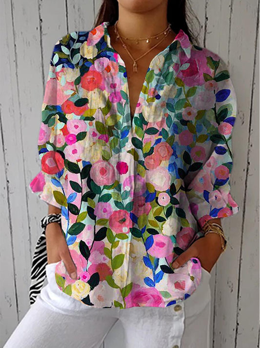 Flore | Blouse Toile Fleurie
