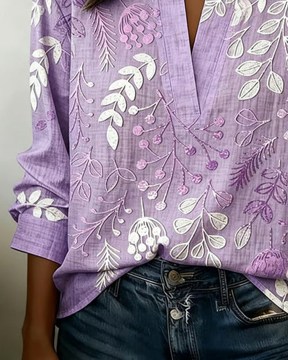 Liliane | Blouse Imprimée Botanique