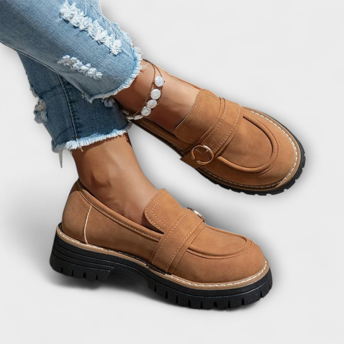 Lorette | Mocassins Casual à Bout Rond