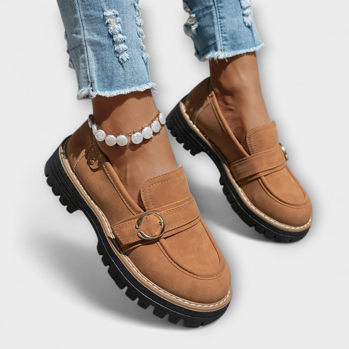 Lorette | Mocassins Casual à Bout Rond