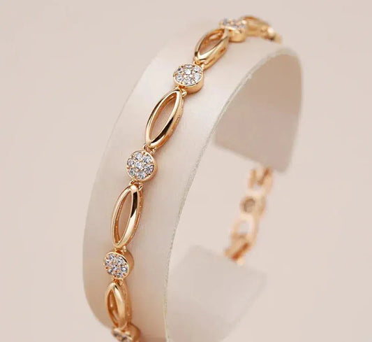 Clarisse | Bracelet Doré aux Accents de Zircon
