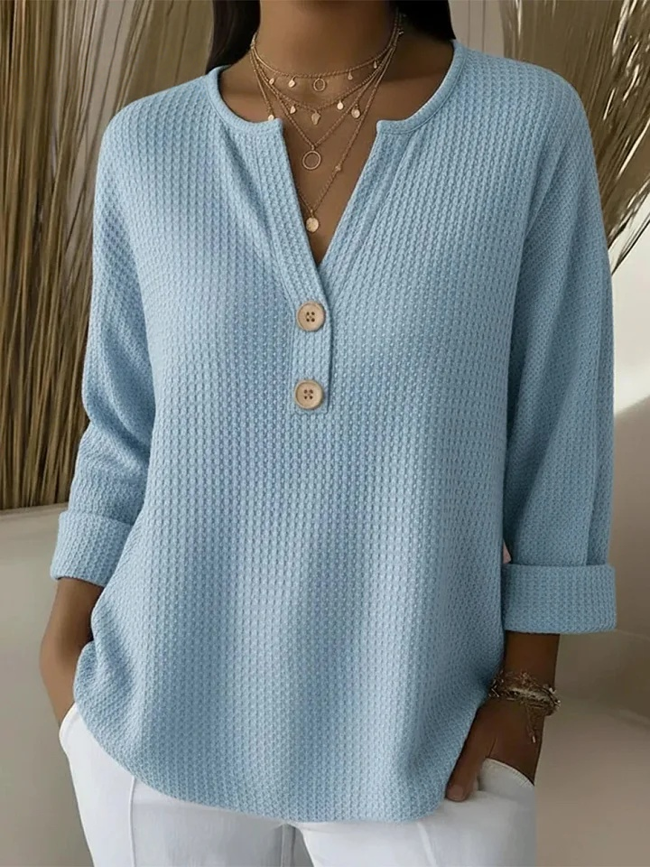 Lucinde | Haut Henley Boutonné