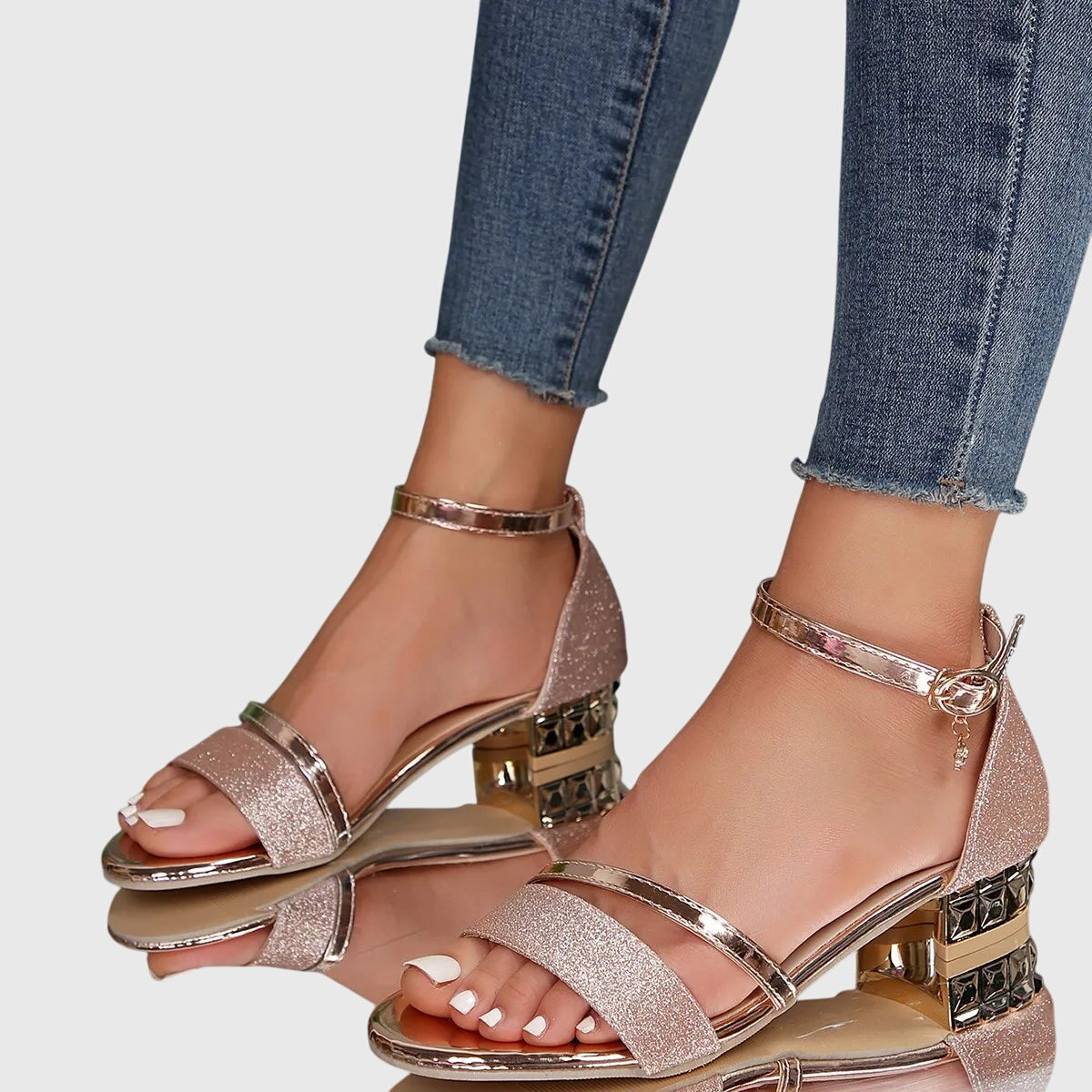 Alison | Sandales à Talon Confort