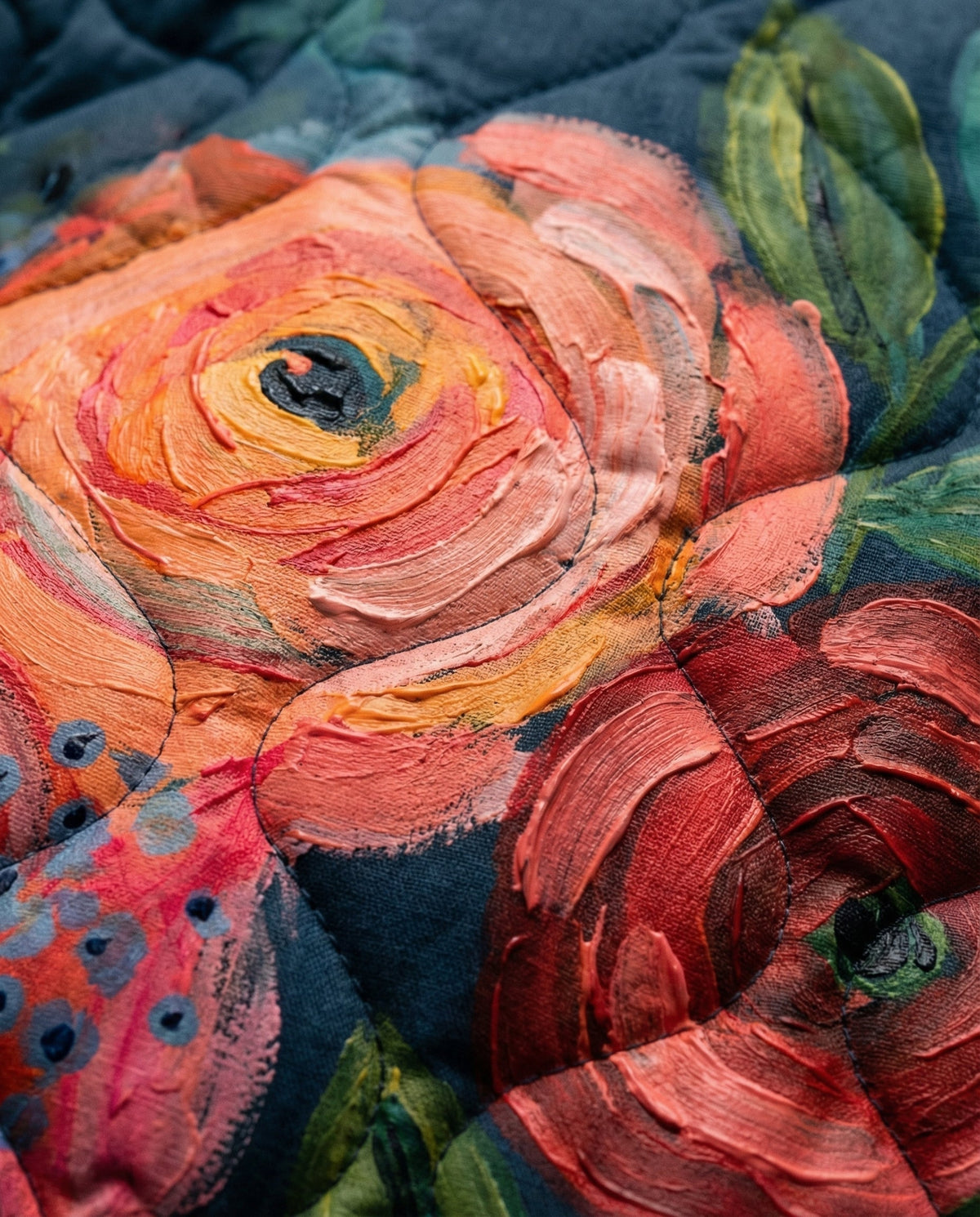 Amandine | Veste Matelassée Imprimé Floral Vintage