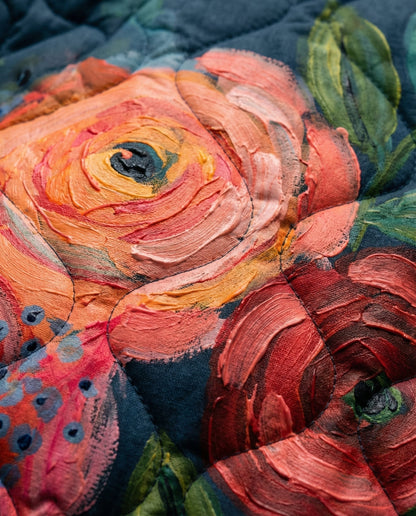 Amandine | Veste Matelassée Imprimé Floral Vintage