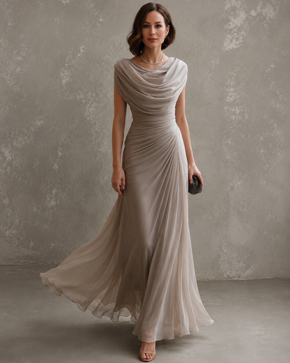 Julienne | Robe Maxi Drapée Élégante