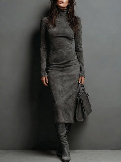 Lorraine | Robe Midi Longue Marron