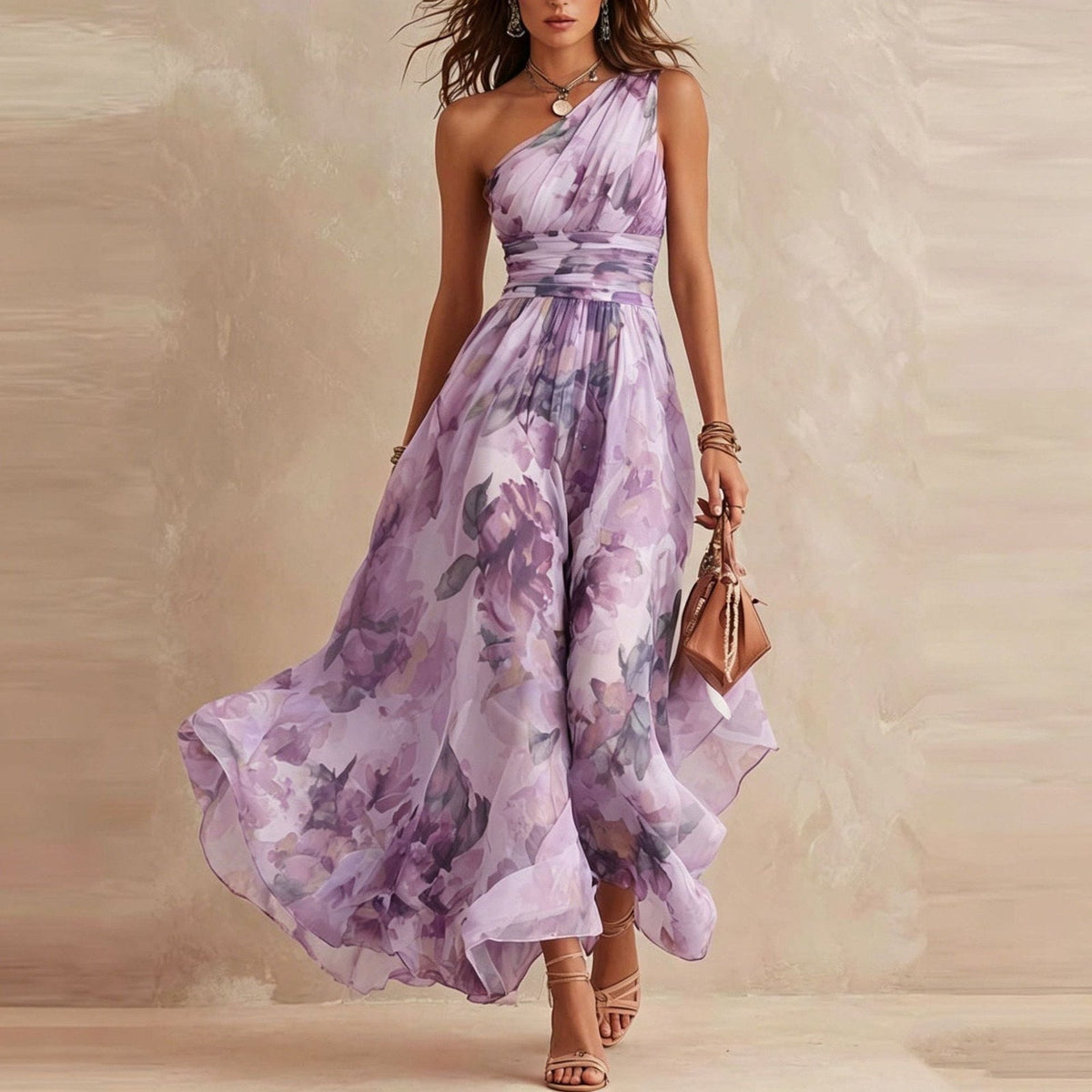 Félicie | Robe Maxi Asymétrique