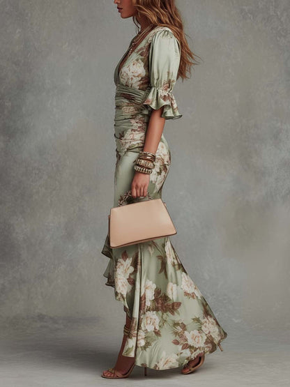 Léocadie | Robe Maxi à Volants