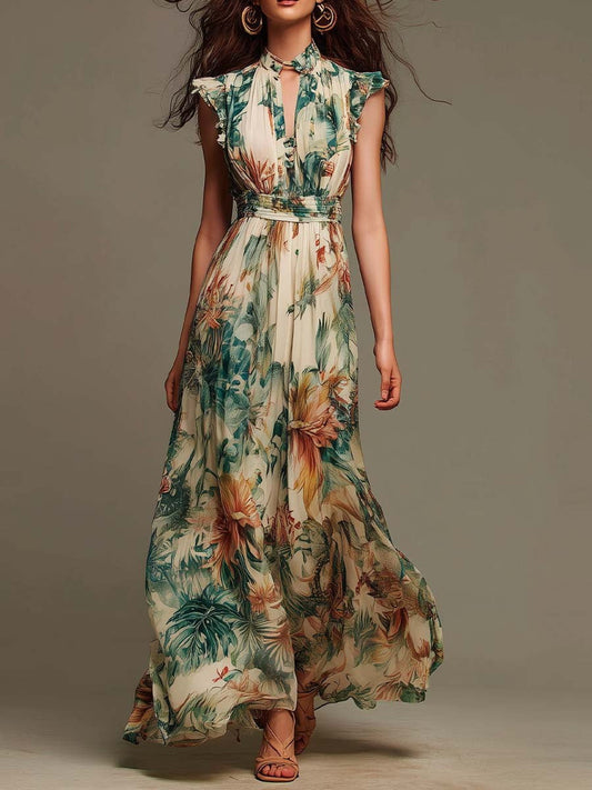 Mélanie | Robe Maxi Fleurie